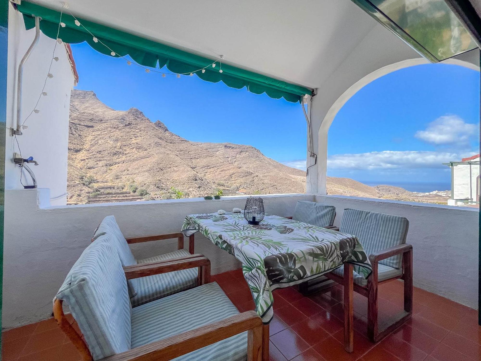 Casa Carmen Agaete Con Terraza Y Vistas Al Mar Villa Exterior photo